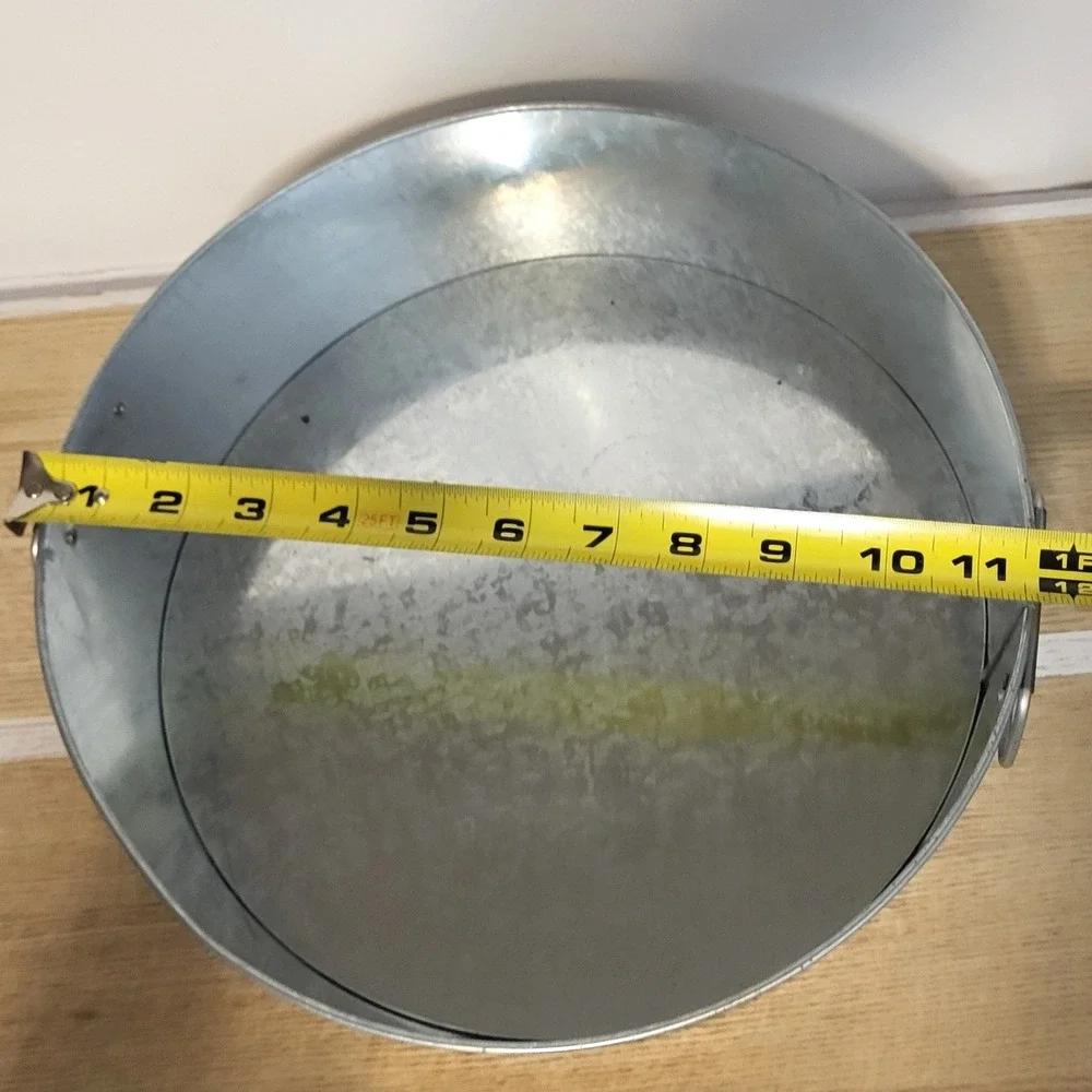 Modelo Cerveza Beer Bucket Galvanized Metal Ice Tub Barware Silver 12in